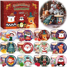 ZPQAODI Scented Candles Gift Set, 12 Pieces 2.5 oz Christmas Gifts Gifts for Women, Soy Wax Aromatherapy Candles Christmas Candle Set Aroma Candles for Christmas, Valentine's Day, Bathroom, Yoga