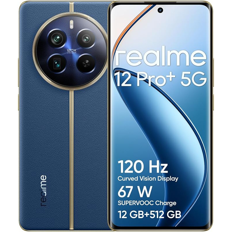 realme 12 Pro+ 5G išmanusis telefonas 12 + 512 GB, 