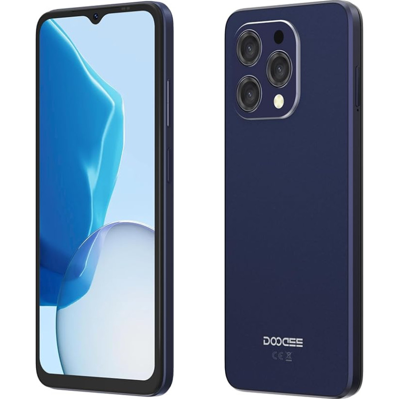 DOOGEE N55 Pro (2024) Išmanusis telefonas be sutarties, 16GB + 256GB, 6,56 colių HD+ ekranas, 