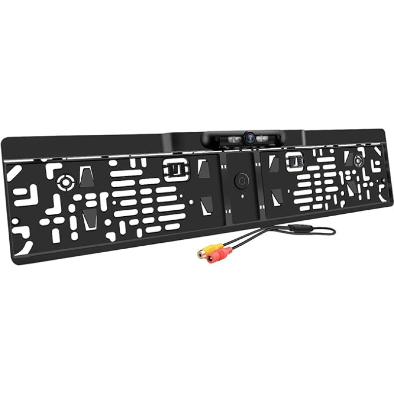 Automobilio registracijos numerio atbulinės eigos kamera su naktinio matymo atbulinės eigos kamera Vandeniui atsparus 170° žiūrėjimo kampas Didelės skiriamosios gebos atbulinės eigos kamera su 4 infraraudonųjų spindulių žibintais ir puikiu naktiniu matymu