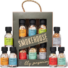 Thoughtfully - BBQ prieskonių degustavimo rinkinys - dovanų rinkinys su 6 mažais grilio prieskoniais - tarptautinis įkvėpimas - grilio mėgėjams