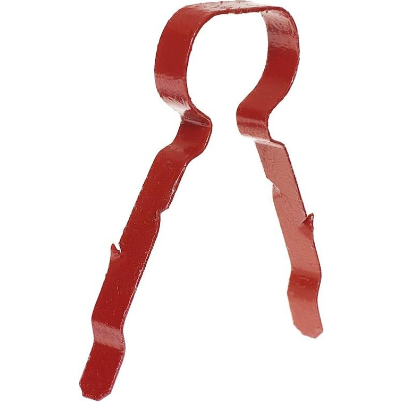 LINIAN 100 Stück Feuerklammern (doppelt) 6-8 mm rot