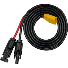 ZkeeShop Solar Plug to XT90 Cable 10AWG Solar Charging Cable XT90 Extension Cable Compatible with Bluetti Power Station 150 cm (XT90 Plug)