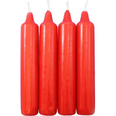 OLShop AG Pack of 5 Advent Candles Red Approx. 18 x 105 mm (5 x 4 Pieces) Christmas Tree Candles, Pyramid Candles, Tree Candles, Candles