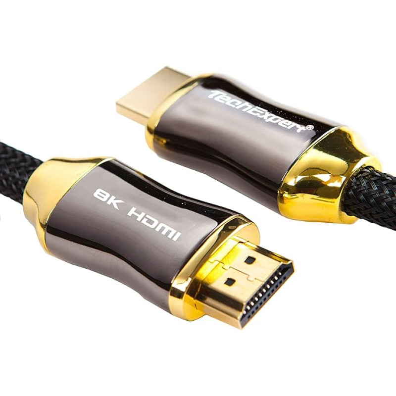 HDMI kabelis 2.0 Ultra HD 4 K/3D/ARC - CEC/1080p/2160p 0,5 m TechExpert