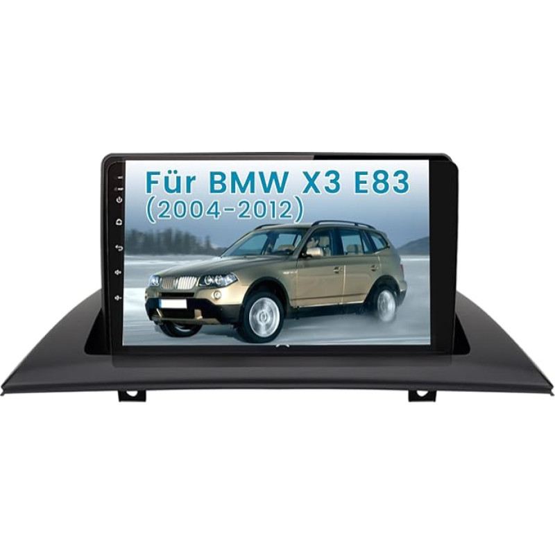 AWESAFE Car Radio for BMW E83 Android 13 Radio 2GB + 32GB with Navigation Supports Bluetooth FM/AM DAB+ WLAN USB Carplay Steering Wheel Control