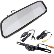 BW® DIY Car Rear View Kit Wireless IR Reverse Car Backup Camera and 4.3