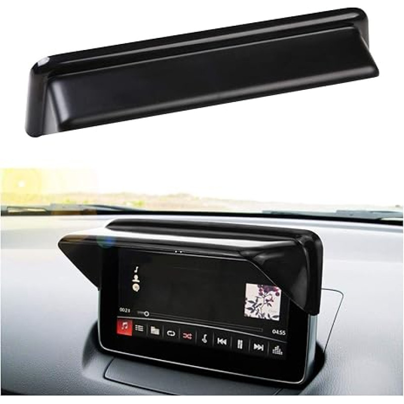 YEE PIN For Mazda CX-3 DK CX-4 2016-2018 2019 2020 2021 Navigation Parasol Visor | Screen Protector Frame | Prevent Reflection | Sun Protection Protective Frame
