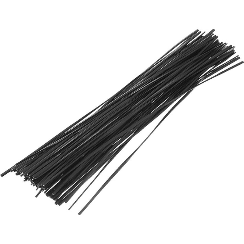 DOITOOL 500 x juodi plastikiniai 15 cm ilgio kabelių raiščiai