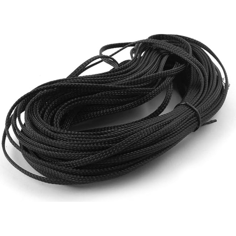 aprūpinimo žemėlapis 59Ft Schwarz Kabelabdeckungsschutz Mantelgehäuse Erweiterbar Geflochten Schlauch de