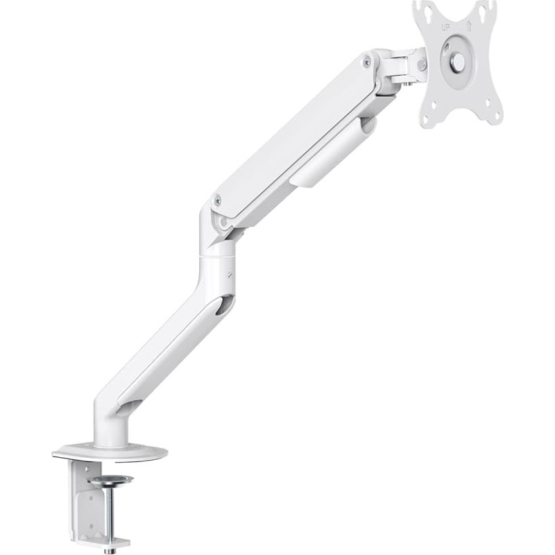 TOOQ DB4032TNR-W - Single Arm Tilt and Swivel Table Stand for 17