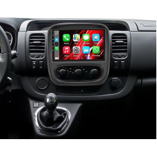 SIXWIN 2+64G Android 13 automobilinis radijas Opel Vivaro B/Renault Trafic/Fiat Talento/Nissan NV300 su Carplay/Android Car/Mirrorlink, 9 colių talpinis jutiklinis ekranas palaiko WiFi/GPS/FM/Bluetooth/SWC