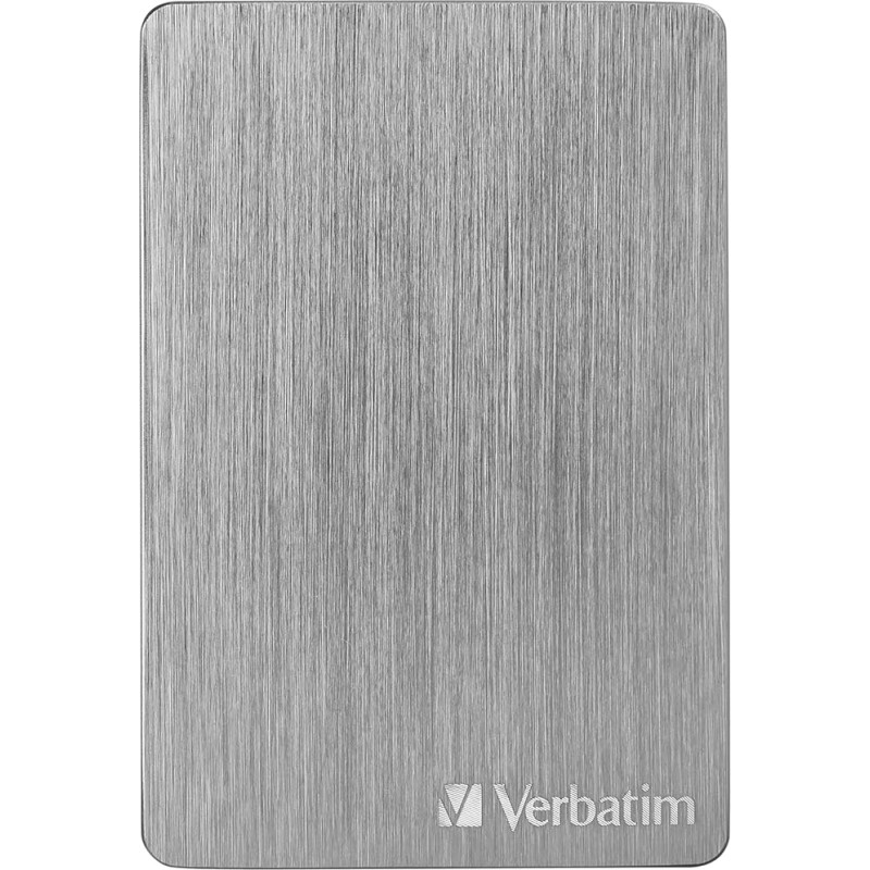 Verbatim Store 'n' Go Aluminium Slim 1TB Space Grey External Hard Drive USB 3.2 Gen 1 External Hard Drive Aluminium Hard Drive for Windows & Mac OS X Portable Hard Drive USB Hard Drive