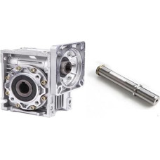 NMRV030 30:1 Worm Gear RV30 RV030 Worm Gear Speed Reducer + Output Shaft for NEMA23/36/42 Sevor/Stepper Motor