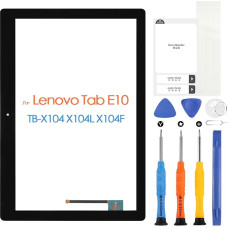 ARSSLY Jutiklinis ekranas Lenovo Tab E10 HD, skaitmenizatorius Lenovo Tab E10 HD TB-X104 X104L X104F 10,1 Zoll Touchscreen Ersatz Glas Scheibe mit Reparaturwerkzeugen (Schwarz, Kein LCD Display)