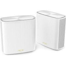 ASUS ZenWiFi XD6S AX5400 2 vnt. baltos spalvos kombinuotųjų maršrutizatorių rinkinys (AX5400 viso namo dviejų juostų 