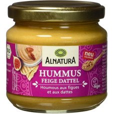 Alnatura Organic Spread Hummus Fig Date, Vegan, 180 g, Medium