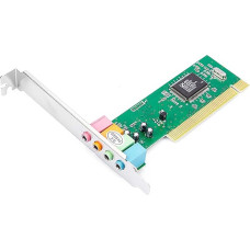 B34C PCI Sound Card for PC, Internal 5.1 Channel Audio Sound Card with Dolby Digital Surround, Gameport, 4-Channel Support