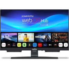 Cello C1924WSH 19 Inch Smart Frameless TV Triple Tuner (DVB-C/-S2/-T2) Bluetooth Ultrafast WebOS by LG Pitch Perfect Speaker Disney+ Netflix Prime [2024]