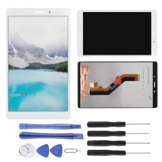 NB+ Touchscreen LCD Ersatz für Samsung Galaxy Tab A 8.0 8 Zoll 2019 LCD Display Einheit Digitizer Frontglas Scheibe Schwarz mit Werkzeug (LTE SM-T295, Weiß)