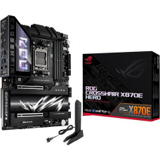 ASUS ROG Crosshair X870E Hero AMD X870E AM5 ATX, Advanced AI PC Ready, 18+2+2 maitinimo pakopos, DDR5, PCIe® 5.0, 5X M.2, 