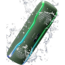 AY Bluetooth Speaker, Music Box, Portable IPX7 Waterproof Bluetooth Box with Colourful Light and Rich Bass, Stereo Pairing, Built-in Microphone, 24 Hours Battery, Perfect for Home, Outdoor Use