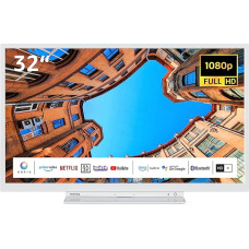 Toshiba 32LK3C64DAW 32 Inch TV/Smart TV (Full HD, HDR, Alexa Built-In, Triple Tuner, Bluetooth) - Includes 6 Months HD+ [2023]