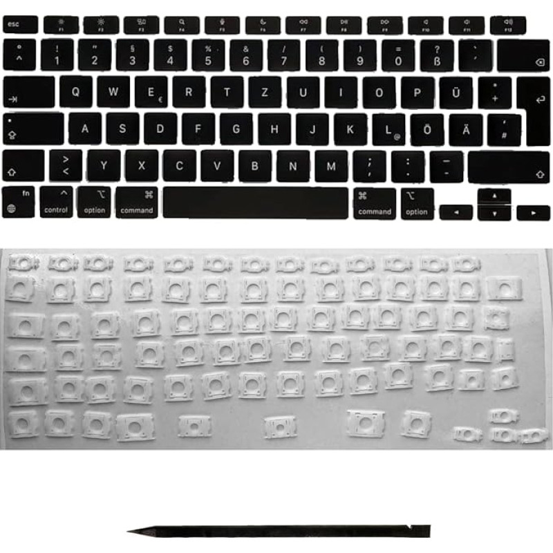 Replacement Buttons & Hinges for MacBook Air 13 Inch (2020) A2337 DE Layout QWERTZ