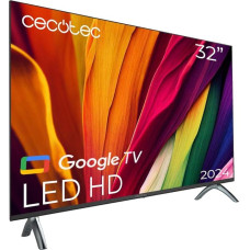 Cecotec TV LED 32 Inch Smart TV A4 Series ALH40032. HD Resolution, Operating System Google TV, Chromecast, Google Voice Assistant, Dolby Audio System and 16 GB ROM