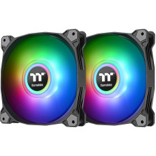 Thermaltake Pure Duo 14 ARGB Sync Radiatoriaus ventiliatorius, 2 vnt. | Korpuso ventiliatorius | PWM | Adresuojami šviesos diodai | Juoda