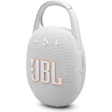 JBL Clip 5 in Grey - Portable Bluetooth Speaker Box with JBL Pro Sound, Deep Bass and Playtime Boost Function - Waterproof and Dustproof - 12 Hours Runtime