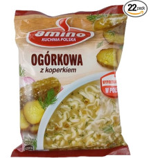 rumarkt Amino Ogorkowa Polish Instant Noodle Soup Salt Cucumber Soup Pack of 22 (22 x 61 g)