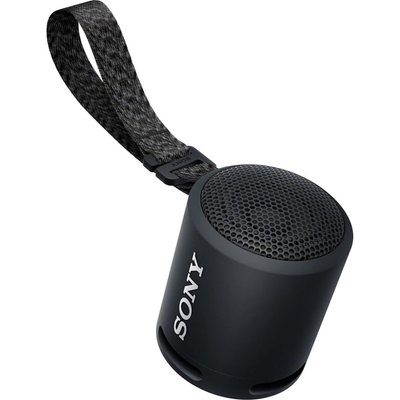 Sony SRS-XB13 Bluetooth Speaker, Compact, Rugged, Water-Resistant, with Extra Bass, 16h Battery Life - Black