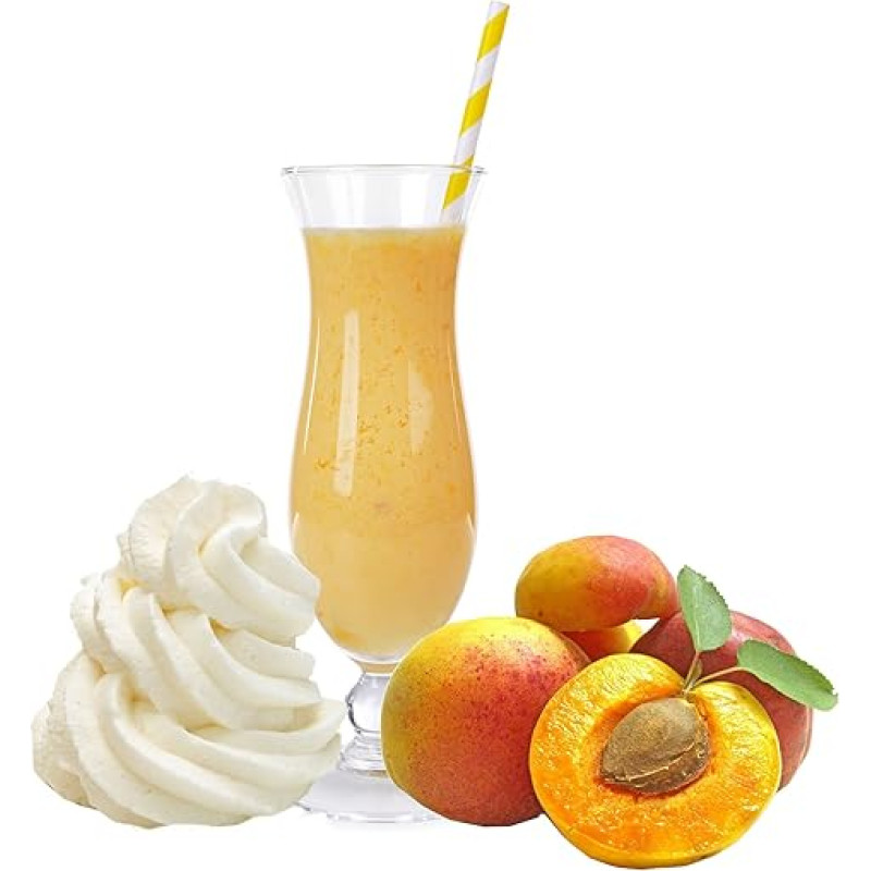 Cream Peach Whey Powder Luxofit Enriched with L-Carnitine Protein Wellness Drink Aspartame Free Whey (Cream Peach, 333 g)