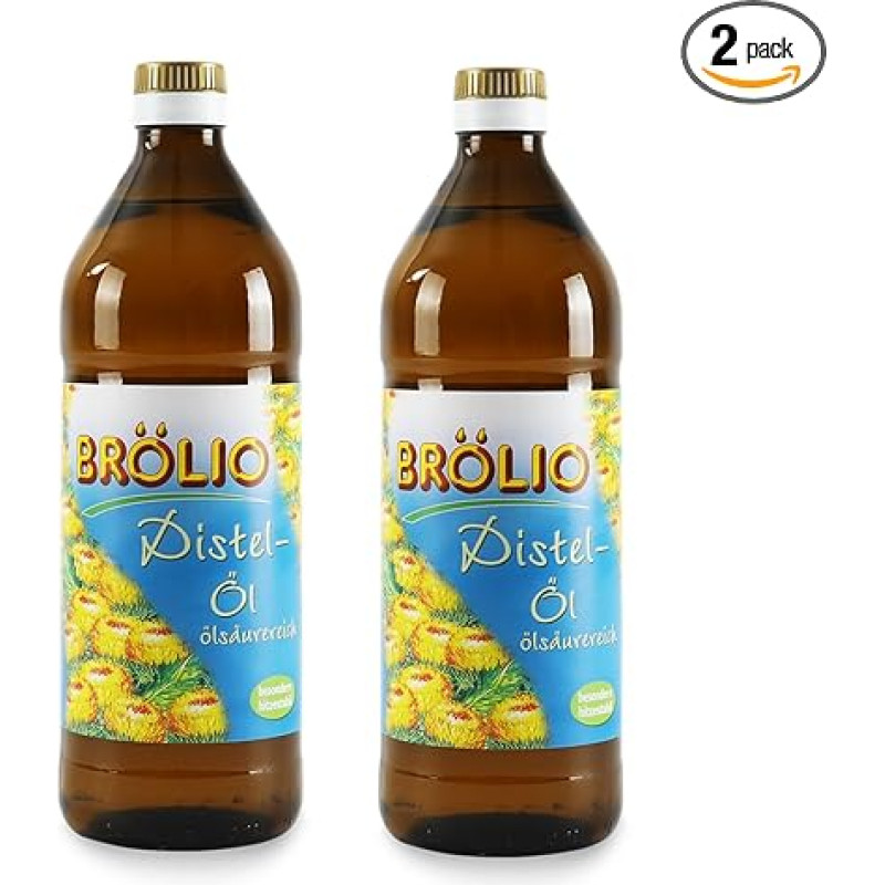 Fuduu Edition | Brölio - erškėtuogių aliejus, 2 x 0,75 litro talpos stikliniai buteliai, daug natūralaus vitamino E, 100% augalinės kilmės, veganiškas, vegetariškas, atsparus karščiui, skirtas žinovams, aukštos kokybės