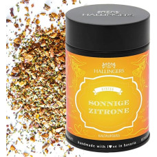 Hallingers Sunny Lemon - Loose Cold Brew Fruit Tea Iced Tea (Tin) - Gift in Summer & as a Perfect Barbecue Gift | Birthday Congratulations Recovery New Home