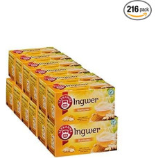 Teekanne Teekanne Harmonising Ginger Turmeric, Pack of 12, 12 x 18 Tea Bags (12 x 32.4 g)