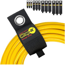 Wrap-It Storage Straps Assorted Pack of 12 - Hangers, Hoses, Ropes, Motorhomes, Boat and Garage Storage and Organization for Velcro Fasteners