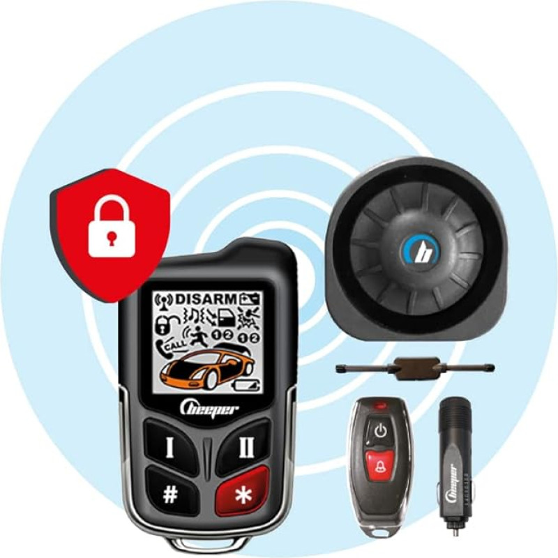 Pyptelėjimas - universali dvikryptė automobilio signalizacija su rentgeno spinduliu