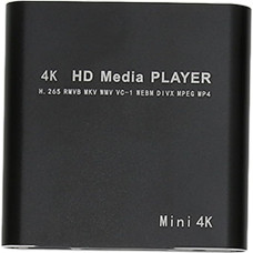 Annadue HD Video Player, 4K Streaming Media Player, Supports PPT, PDF, Built-in 4G Memory, for AV USB Memory Cards with HD Multimedia Interface, 100 to 240