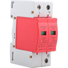 Home Surge Protection DIN Rail, Protection Device Surges AC Protection, Low Voltage for Lightning Protection (2P40KA)