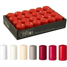 Klasikinės ir paprastos stulpinės žvakės (saugi žvakė) Advento žvakės / vainiko žvakės / kalėdinės žvakės