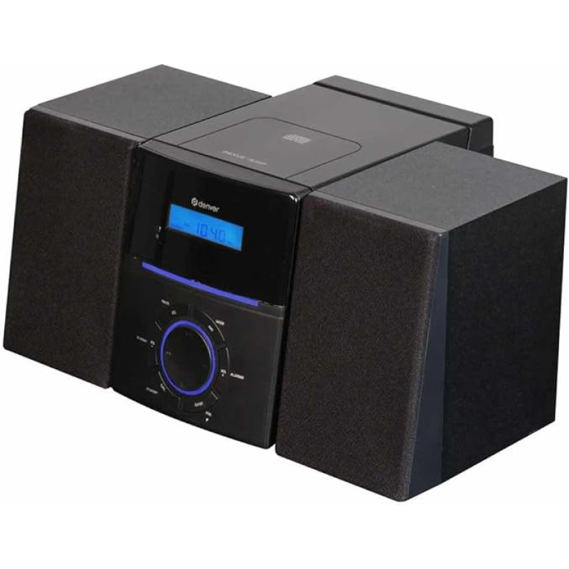 Denver Stereo System - Radio CD Player - Compact System - 30 Storage Spaces - AUX - MCA240
