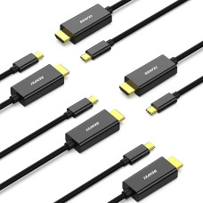 BENFEI USB C ir HDMI kabelis 4K 1,8 m, 5 vnt. C tipo HDMI kabelio [suderinamas su 