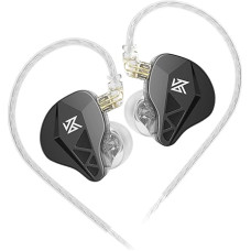 keephifi KZ EDXS IEM KZ In-Ear Monitor ausinės, 10 mm dinaminis garsiakalbis, HiFi 3D metalinės ausinės, KZ laidinės ausinės IEMS su aukštos raiškos garsu ir nuimamu kabeliu (be mikro)