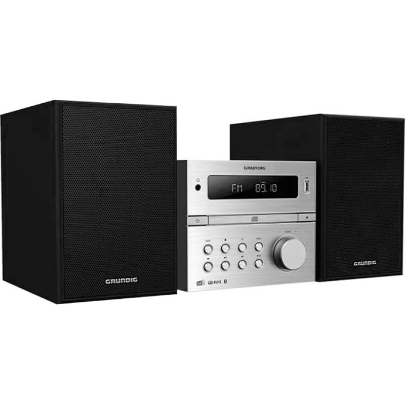 GRUNDIG CMS 4200 BT DAB+, mikro HiFi sistema, sidabrinė/juoda, GHF1070