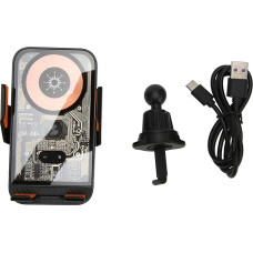 Wireless Car Charger Mount, 15W Fast Charging Auto Clamp Car Charger Phone Holder Fits iPhone 14 13 12 11 Pro Max Xs, Galaxy S23 Ultra (C10)