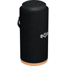 House of Marley No Bounds Sport Waterproof Bluetooth Speaker, 12 Hour Battery, Dust Proof IP67, Carabiner Clip, Quick Charge, 360 Degree Sound, Wireless Dual Pairing, Speakerphone - Signature Black