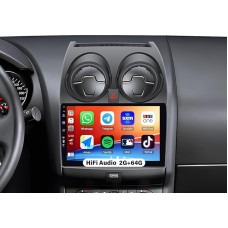 CAMECHO 2G + 64G Android 13 automobilinis radijas Nissan Qashqai J10 2006-2016 Belaidis CarPlay Android automobilis, 9 colių ekrano automobilinis radijas su HiFi Mirror Link Bluetooth WiFi GPS FM/RDS SWC+1080P galinio vaizdo kamera