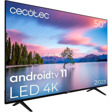 Cecotec TV LED 50 Inch Smart TV A1 Series Alu10050. 4K UHD, Android 11, Frameless Design, MEMC, Dolby Vision and Dolby Atmos, HDR10, Model 2023